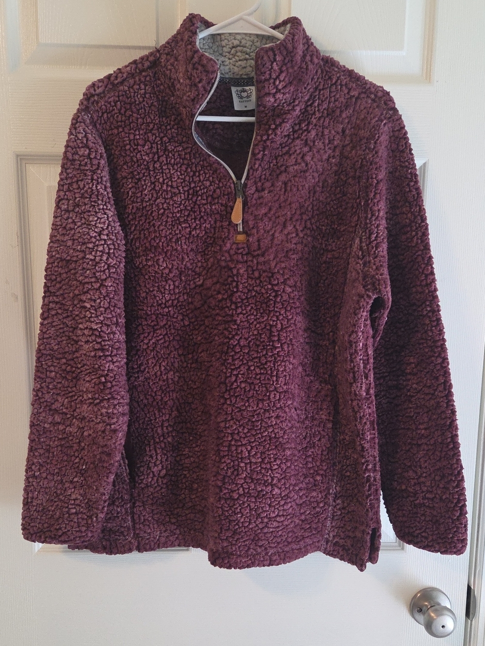 Katydid Plush Sherpa Pullover in Plum